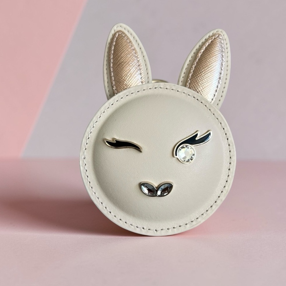 Kate Spade Bun Bun Rare 3D coin purse key fob NWT limited edition novelty - Picture 2 of 12